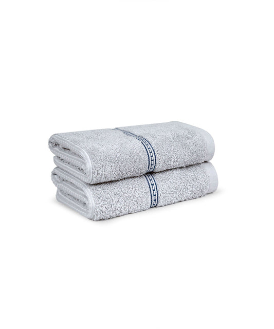 Urban Comfort 2 Pc Hand Towel Set, Disty Grey| 450 GSM Cotton|Dry Fast