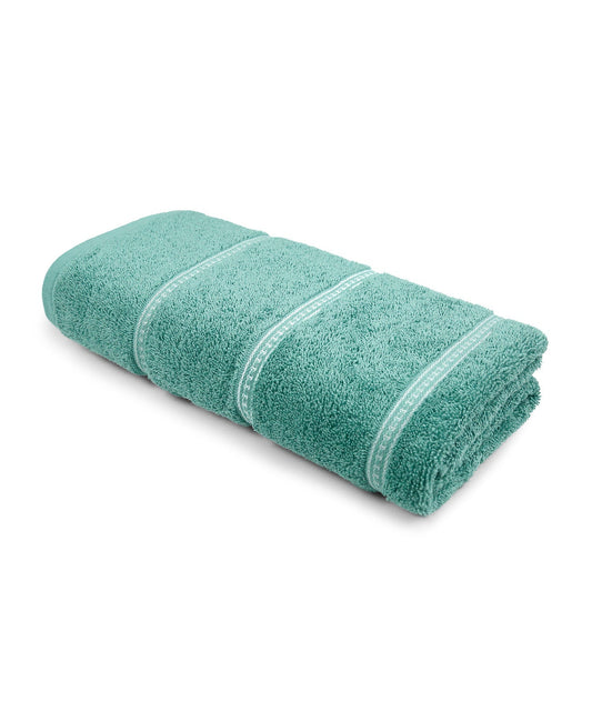 Urban Comfort Bath Towel, Shell Green| 450 GSM Cotton|Dry Fast