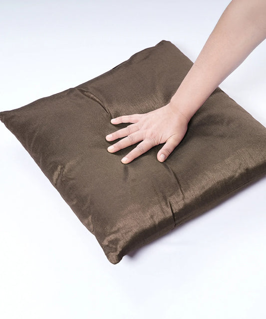 Everyday Solid Single Cushion, Walnut| 250 GSM Polyester