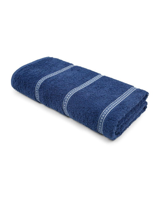 Urban Comfort Bath Towel, Doodle Blue| 450 GSM Cotton|Dry Fast