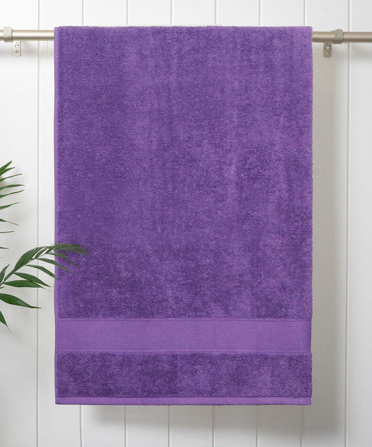 Urban Comfort Bath Towel, Purple| 450 GSM Cotton