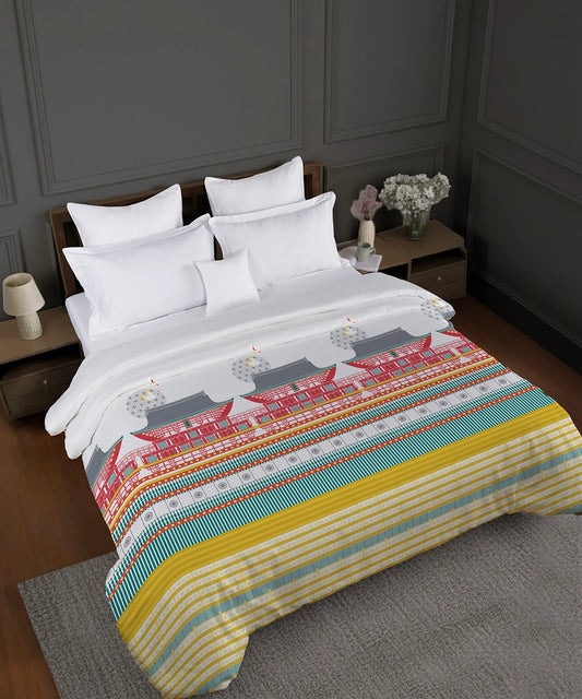 Gates Around The Goble Double AC Comforter, Torii| 180 TC Cotton