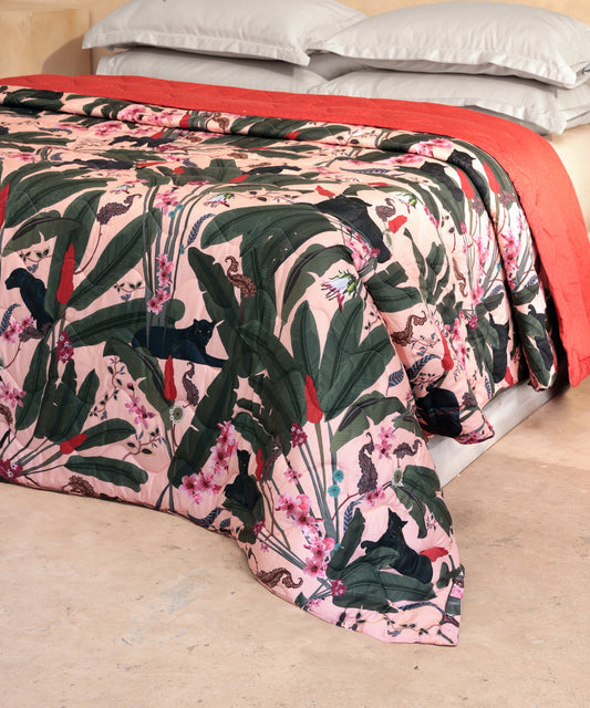 Shivan & Narresh King AC Blanket/Comforter, Palmera|400 TC Cotton Poly