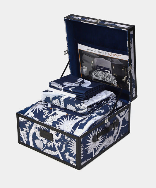 Shivan & Narresh Trousseau Set, Izu Juno|400 TC Cotton Poly|7 Pc Set