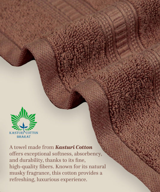 Classic Kasturi 4pc Towel Set, Willow wood|509 GSM Cotton