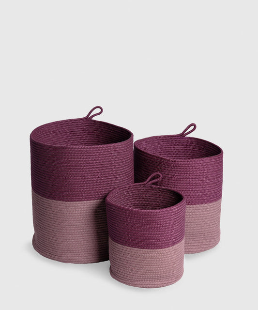 Classic 1 PC Small Laundry Basket, Maroon| 100 % Poly Propylene