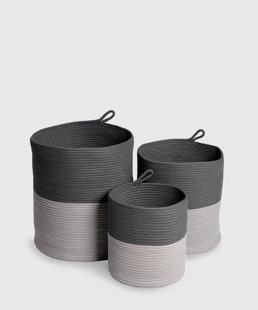 Classic 1 PC Medium Laundry Basket, Charcoal| 100 % Poly Propylene