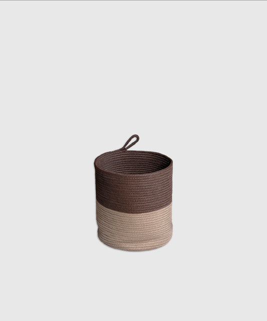Classic 1 PC Small Laundry Basket, Brown| 100 % Poly Propylene