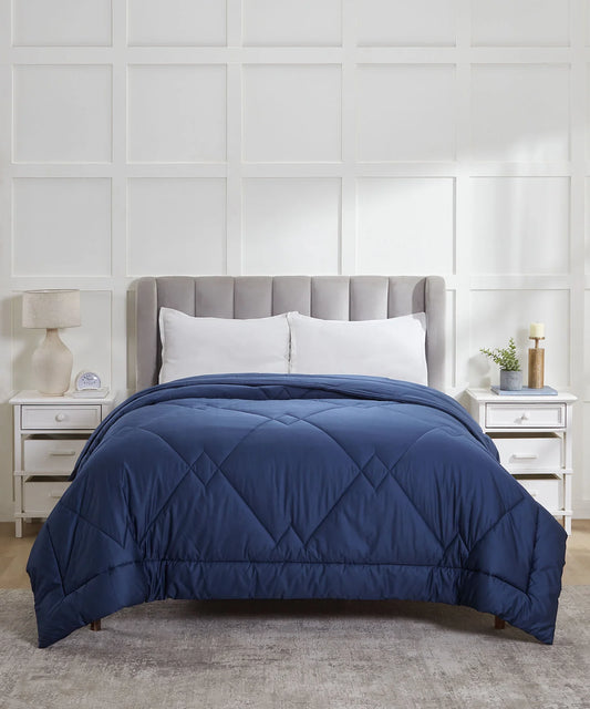 Nectarsoft Signature AC Comforter,400 Tc,  Metallic Blues