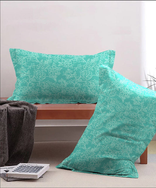 Urban Comfort Pillow Covers Set, Juliet Blue| 144 TC Cotton
