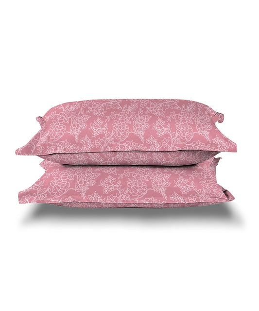 Urban Comfort Pillow Covers Set, Juliet Pink| 144 TC Cotton