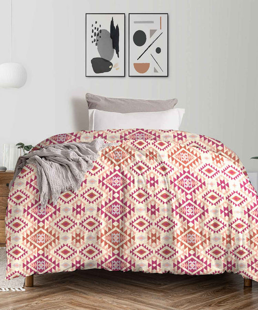 Urban Comfort Single AC Blanket/Comforter, Aria Red|120GSM Cotton