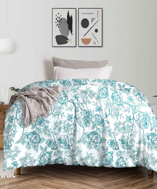 Urban Comfort Single AC Blanket/Comforter, Juliet Blue|120GSM Cotton