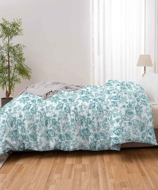 Urban Comfort Single AC Blanket/Comforter, Juliet Blue|120GSM Cotton