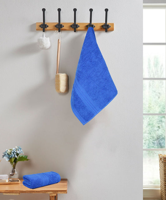 Classic 1Pc Small Hand towel, Palace Blue| 525 GSM Cotton