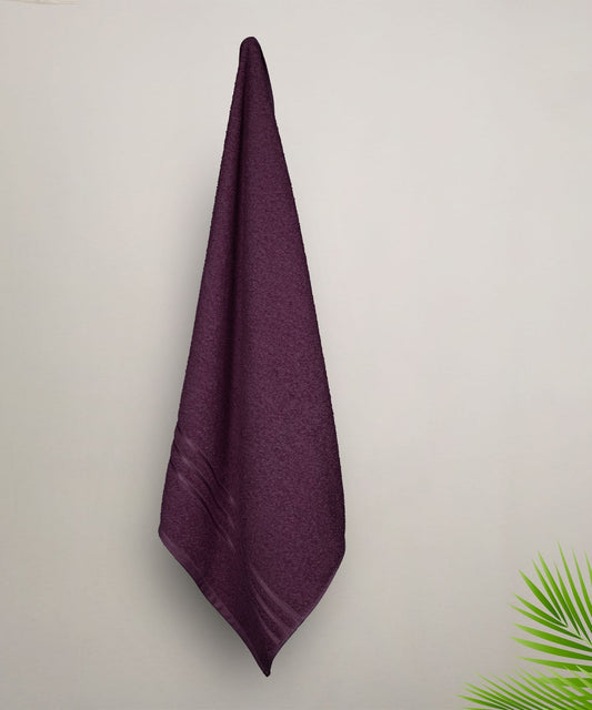 Comfort Living 1Pc Bath Towel ,400 Gsm, Quicky Dry, Black Currant