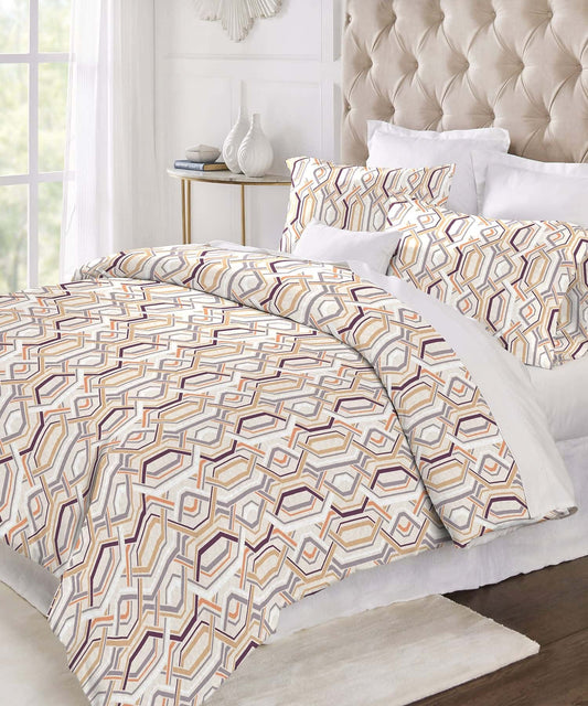 Home Essential Playstation Flannel King Bedsheet With 2 Pillow Cover, 144TC, 100% Micro Polyester, Printed, Brown