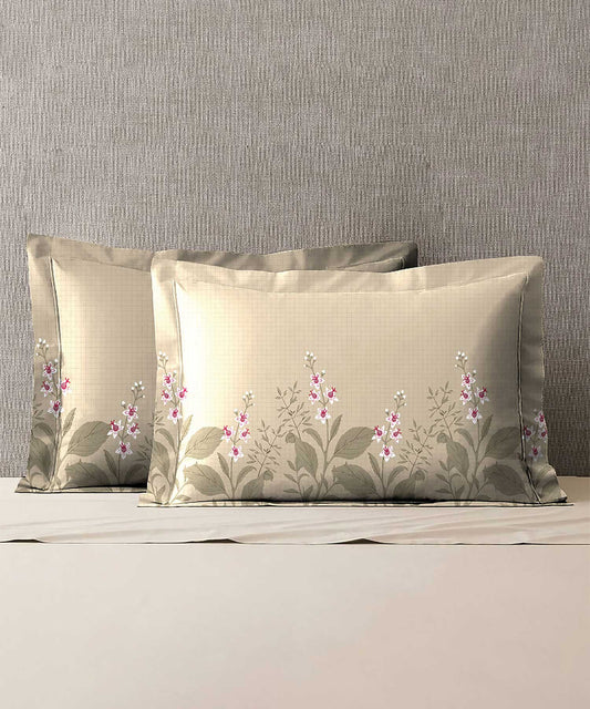 Soft Comfort Pillow Covers Set, Backyard| 210 TC Cotton