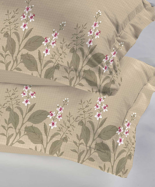 Soft Comfort Pillow Covers Set, Backyard| 210 TC Cotton