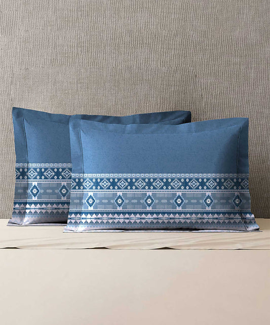 Soft Comfort Pillow Covers Set, Ice Dust| 210 TC Cotton