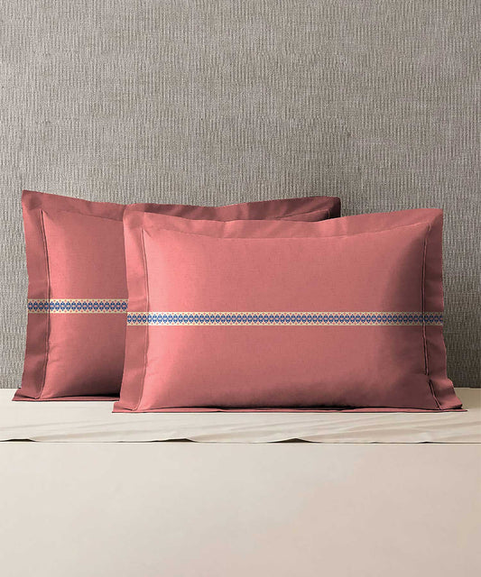 Soft Comfort Pillow Covers Set, Earthy Tale| 210 TC Cotton