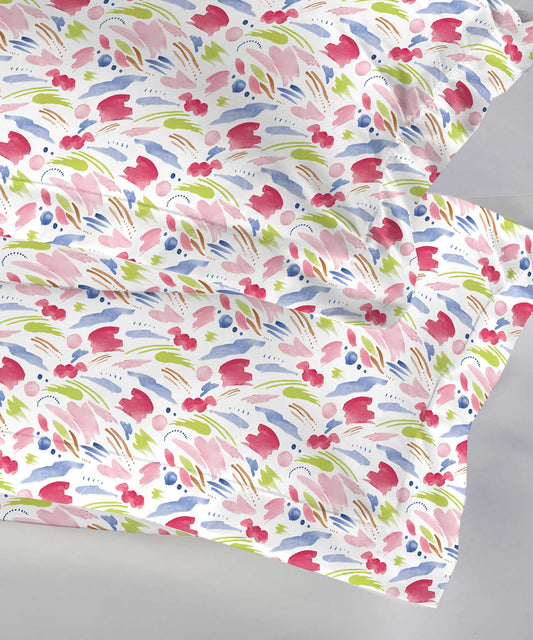 Soft Comfort Pillow Covers Set, Sweet Temptation| 210 TC Cotton