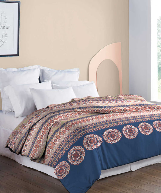 Soft Comfort Double AC Blanket/Comforter, Earthy Tales|210 TC-200 GSM Poly Cotton