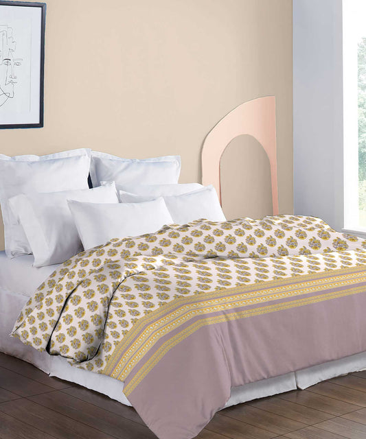 Soft Comfort Double AC Blanket/Comforter, Marigold|210 TC-200 GSM Poly Cotton