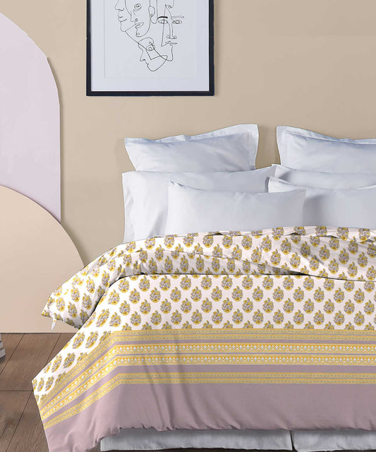 Soft Comfort Double AC Blanket/Comforter, Marigold|210 TC-200 GSM Poly Cotton