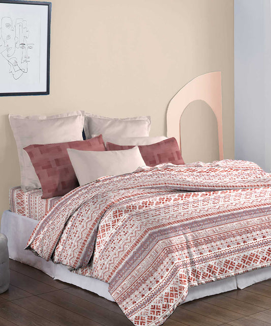 Soft Comfort Bedding Set, Adam| 210TC, 200GSM Cotton|4 Pc Set