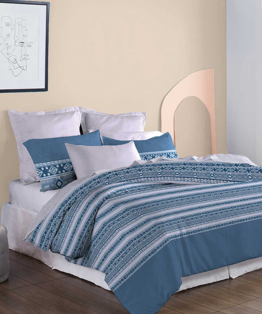Soft Comfort Bedding Set, Ice Dust| 210TC, 200GSM Cotton|4 Pc Set
