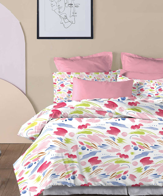 Soft Comfort Bedding Set, Sweet Temptation| 210TC, 200GSM Cotton|4 Pc Set