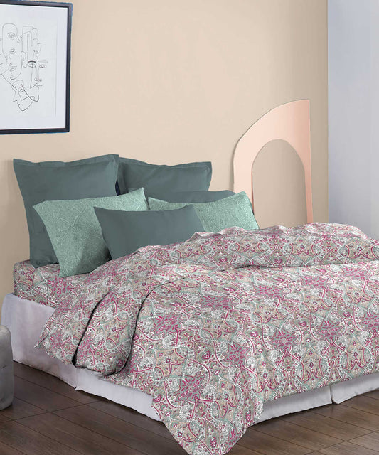 Soft Comfort Bedding Set, Victoria| 210TC, 200GSM Cotton|4 Pc Set