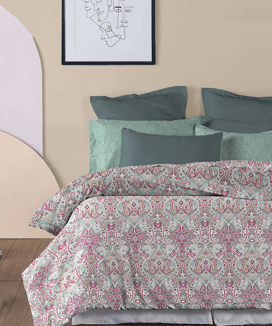 Soft Comfort Bedding Set, Victoria| 210TC, 200GSM Cotton|4 Pc Set
