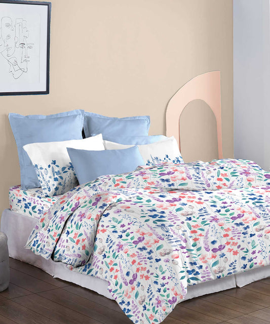 Soft Comfort Bedding Set, Sussana| 210TC, 200GSM Cotton|4 Pc Set
