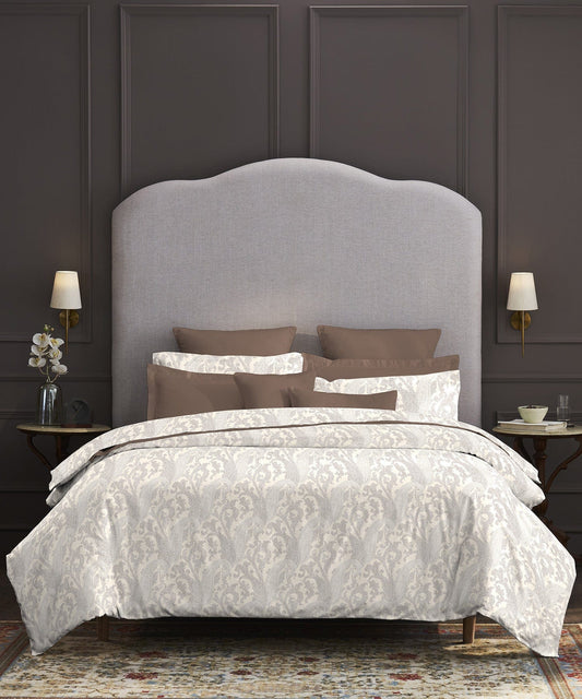 Nectarsoft King Bedsheet Set, Harpar|400 TC Cotton| 4 Pillow Cover
