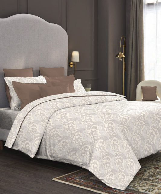 Nectarsoft King Bedsheet Set, Harpar|400 TC Cotton| 4 Pillow Cover