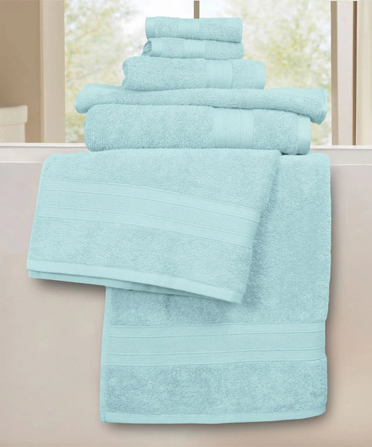 Soft Comfort 6Pc Towel Set, Nile Blue|509 GSM Cotton|Air Rich Technology