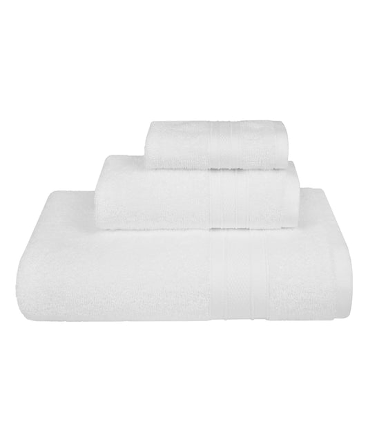 Soft Comfort 3Pc Towel Set, White|509 GSM Cotton|Air Rich Technology