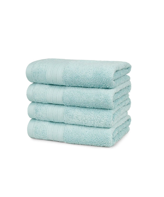 Soft Comfort 4Pc Hand Towel Set, Nile Blue|509 GSM Cotton|Air Rich Technology