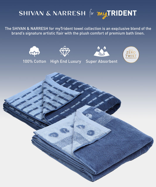 Shivan & Narresh 2Pc Bath Towel Set, Jaiscape|400 TC Cotton