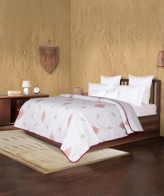 Sanskriti Double Dohar, 176 TC, 100 % Cotton, Pashmina