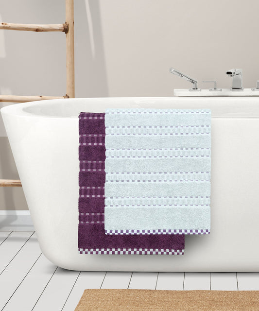 His & Her 2 PC Bath Towel Set, Adam & Eve|500 GSM Cotton