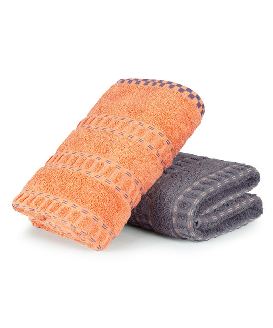 His & Her 2 PC Bath Towel  Set, Lock & Key|500 GSM Cotton