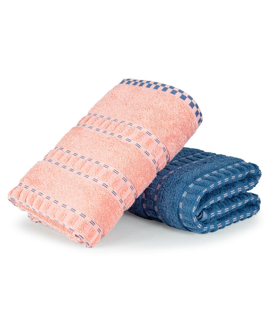 His & Her 2 PC Bath Towel Set, Candy & Floss|500 GSM Cotton