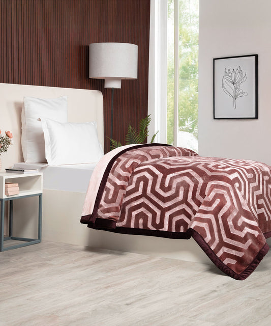 Classic Style Me Solid Single Blanket, Plush| 2.6 KG