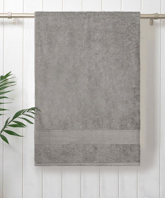Urban Comfort 1Pc Small Bath Towel, Charcoal| 450 GSM Cotton