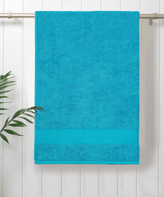 Urban Comfort 1Pc Small Bath Towel, Teal Sachet| 450 GSM Cotton