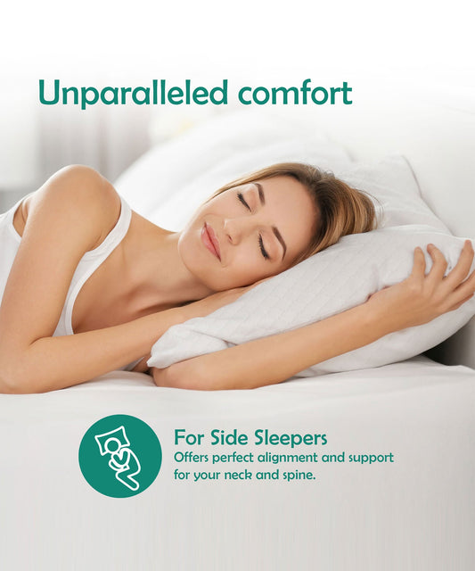 Classic Memory Comfort 1Pc Pillow, White| 220 GSM| Memory Foam