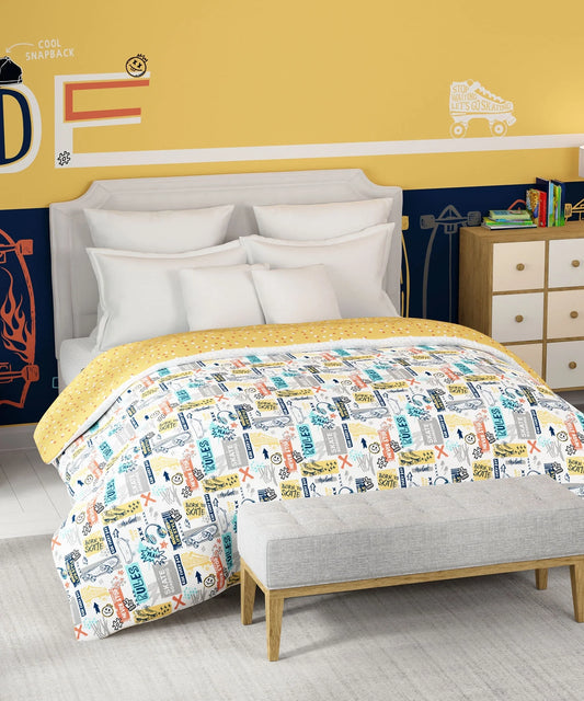 Juniors Double AC Blanket/Comforter, Streetstyle Skate|144 TC Cotton